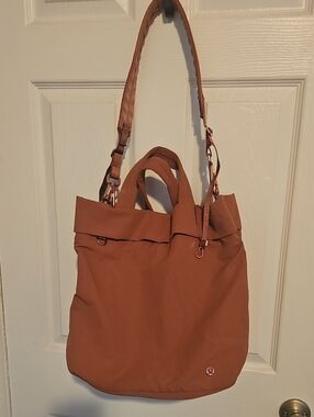 lululemon athletica Pink color tote with shoulder strap